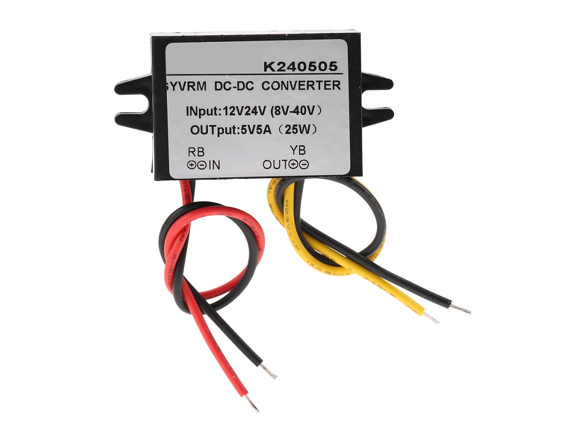 Laxiscreed Módulo Fonte De Alimentação Dc-dc Conversor 12v/24v Para 5v 5a