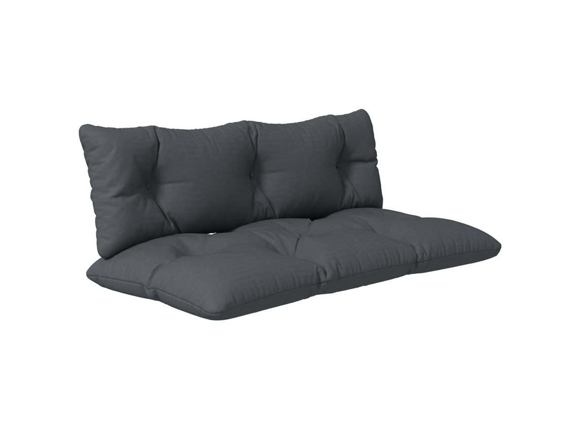 Conjunto de 2 Almofadas para Banco de Exterior com Amarras TOPBRICO