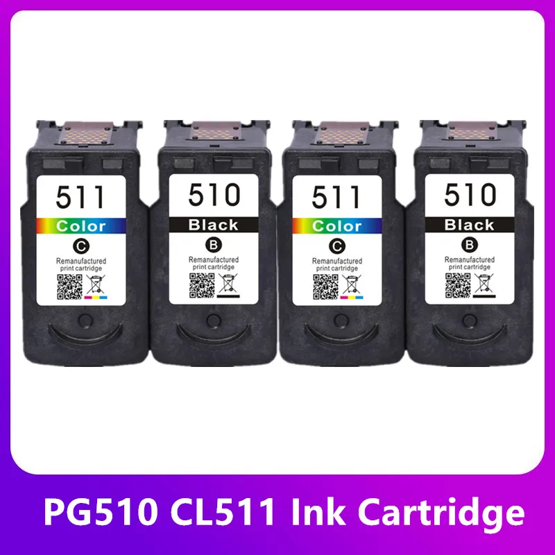 Cartucho de Tinta 2bk 2colorpara Canon Pg510 Cl511 Pg 510xl Cl 511xl Pg 510 para Pixma Ip2700 Mp230 Mp240 Mp250 Mp260 Mp270 Mp280 MDUG
