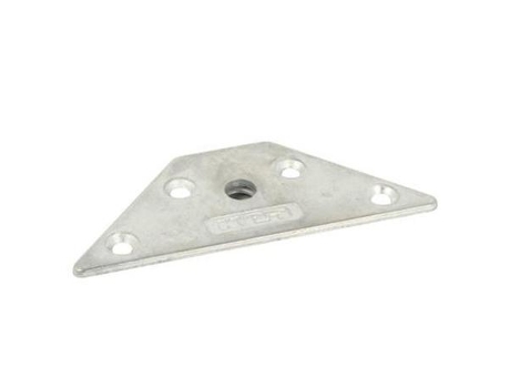 Placa 123x65 montaje kea m8 para patas mesa