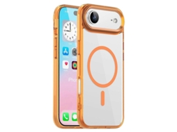 2026 capa Transparente para Iphone Air com Magsafe Tpu + Pc Protetora Anti amarecimento
