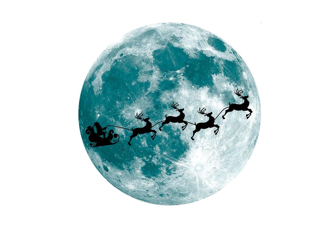 Adesivos Luminosos De Natal Em Pvc Para Parede Fluorescentes E Decalques