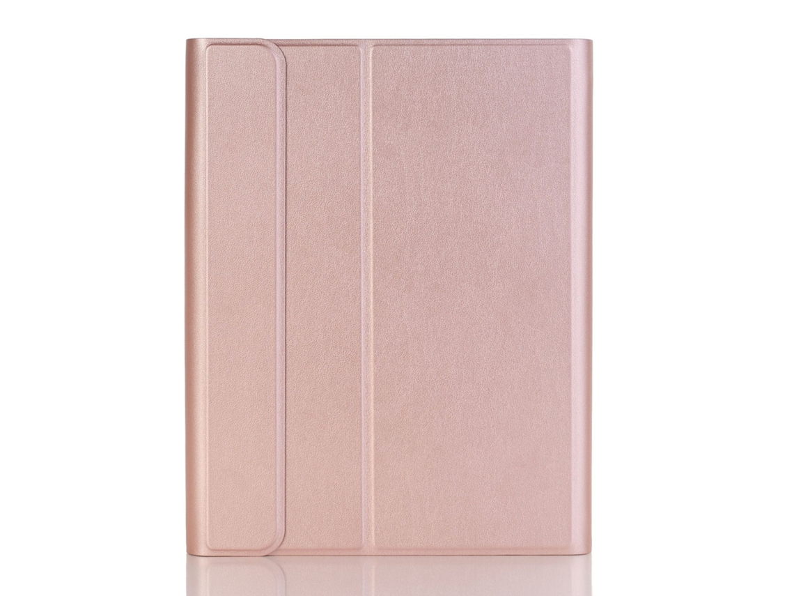 Lurelia Capa Com Teclado Bluetooth Para Ipad Air 2 9.7 Com Retroiluminação, Ouro Rosa E Preto