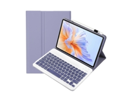 Capa De Couro Ultrafina E Destacável Para Tablet Com Teclado Bluetooth Ah27