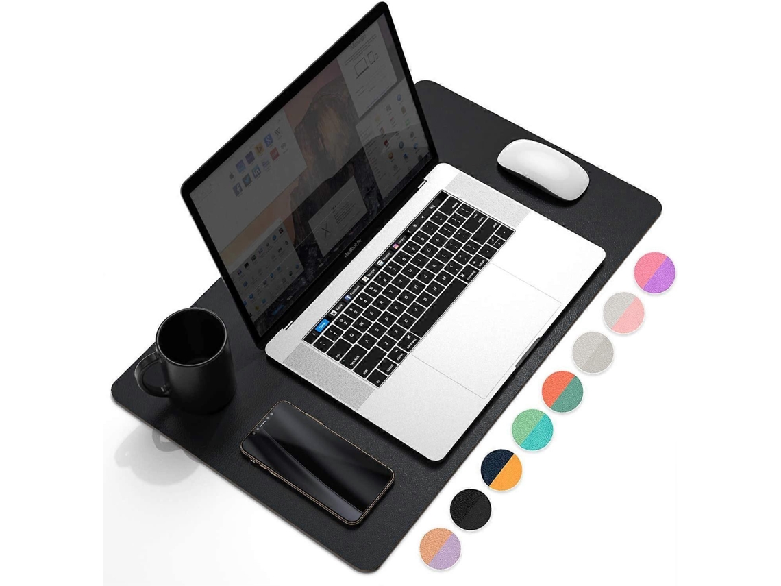 Mousepad Multifuncional Para Mesa De Escritório, Ultrafino E Impermeável, Em Couro Pu, 60 X 35 Cm . Olysi Shop (23,6 X 13,7)