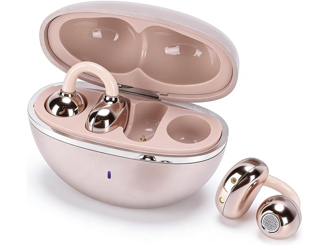 Fones De Ouvido Sem Fio Bluetooth 6.0 Com Clipe Cancelamento Ruído, 4