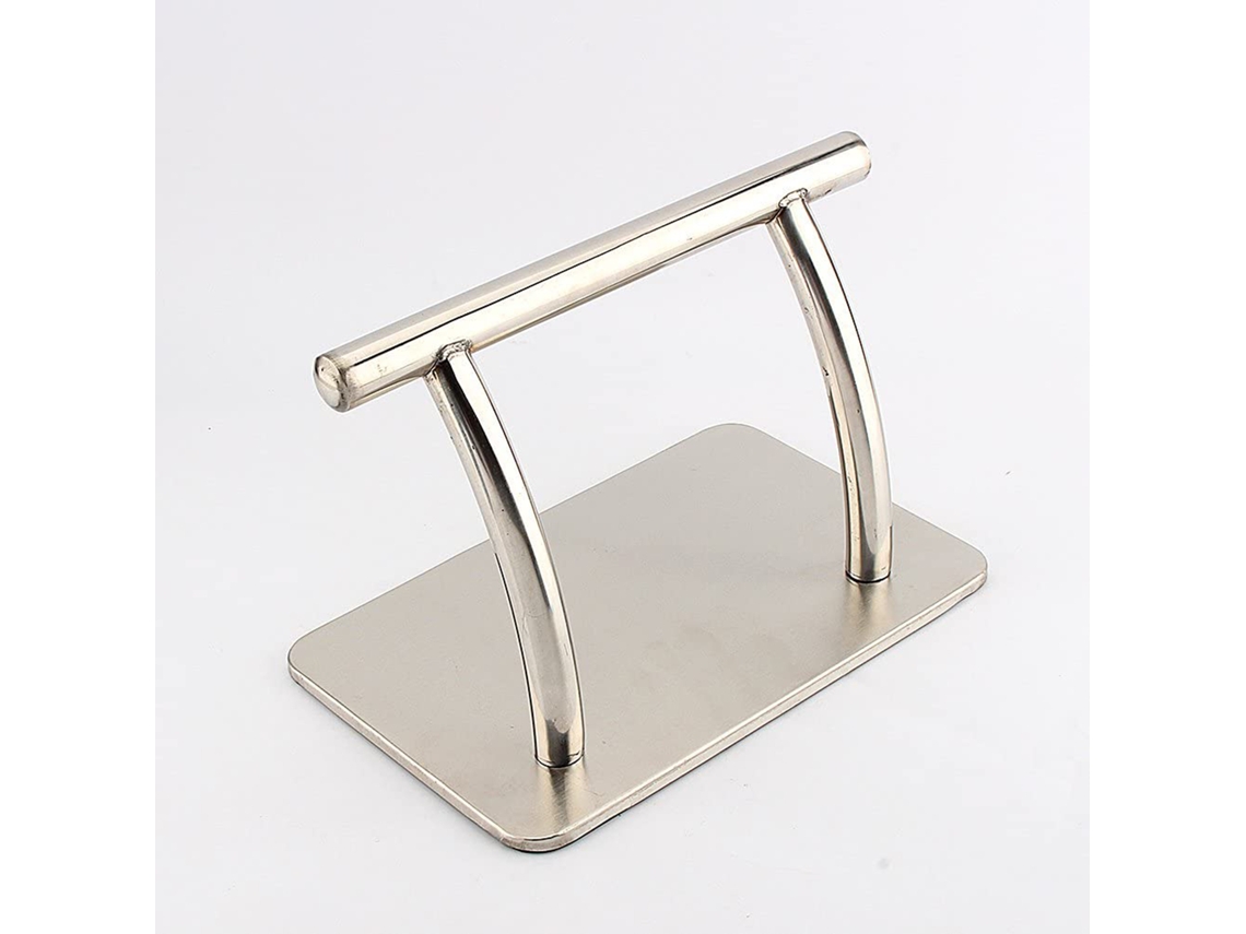 Apoio para os pés em aço inoxidável para cadeiras de barbeiro e cabeleireiro - Equipamentos para salão de beleza
