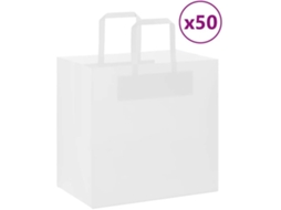 Paper Bag, Paper Bags Vidaxl Branco Papel (26 X 17 X 25 Cm)