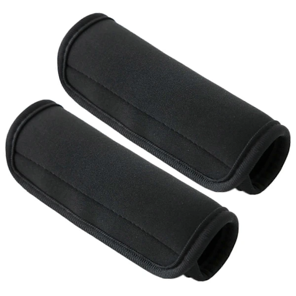 Conjunto de 2 Protetores Alça Mala Macios e Confortáveis​​ em Neoprene, nas Cores Laranja e Preto BRILVIBERA