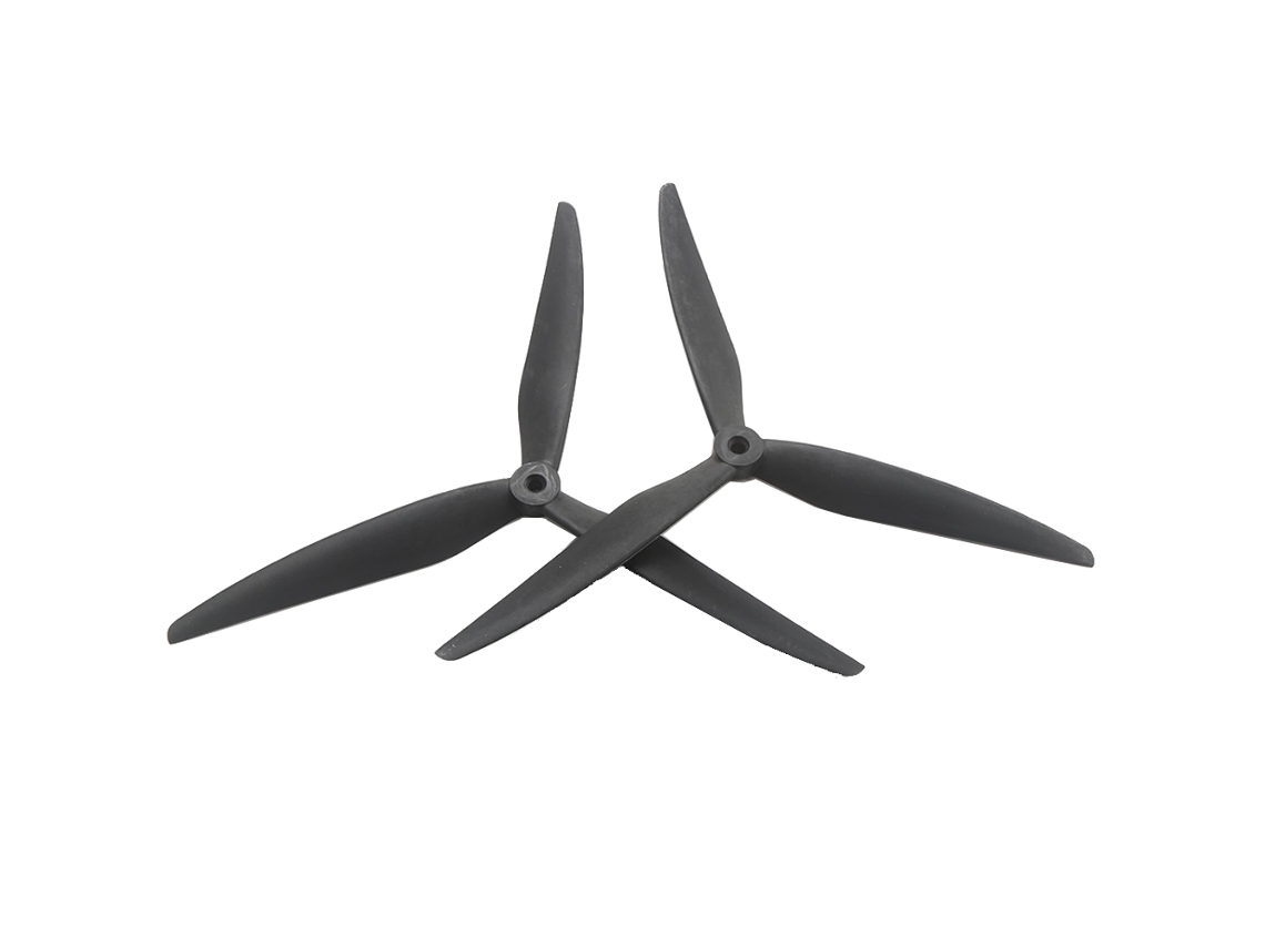 2 Pares 1877408 2/4 Pares 7040 8040 9045 Hélice Nylon Fibra Vidro Preta 3 Pás Eixo 5mm Drones Fpv Rc 7 9 Polegadas MDUG