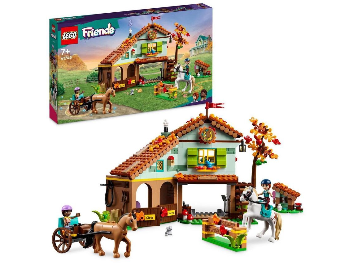LEGO Friends: Cavalariça da Autumn – Set de construção com 2 minibonecas e 2 cavalos para brincadeiras de encenação (545 peças)