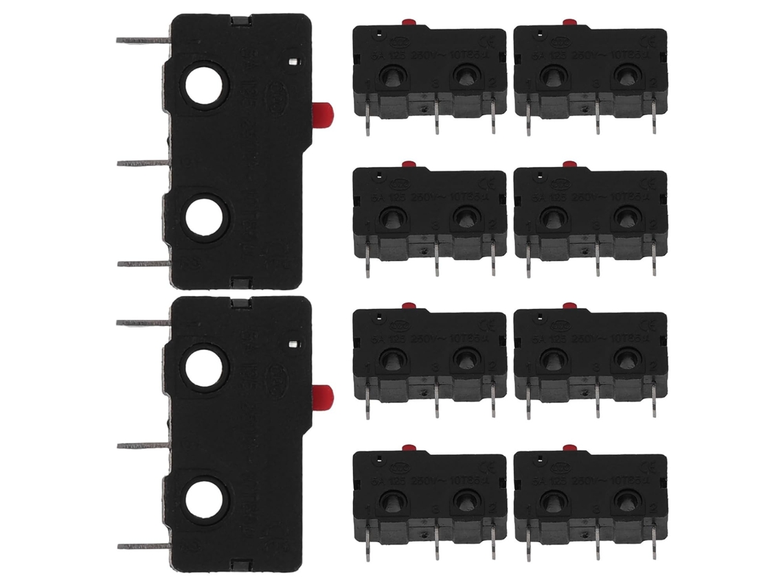 Conjunto De 10 Microinterruptores De Limite De Alta Dureza, Fáceis De Usar, Em Pp.