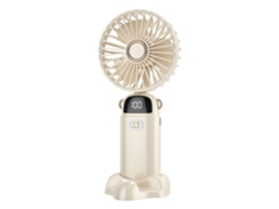 Mini Ventilador Portátil Dobrável Usb Para Mesa, Recarregável Com Visor Inteligente.