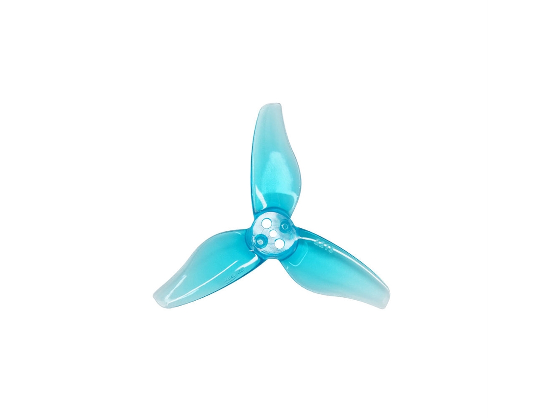 Hélices Gemfan 2215 de 3 Pás, 2,2 Polegadas, em Policarbonato, Transparentes, Vermelhas Nº 4, com Furo de 1,5 Mm, para Drones de Corrida Fpv. MDUG