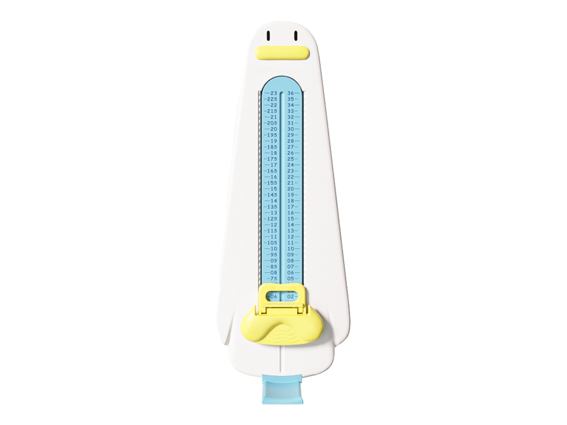 Primerox medidor de Pés Infantil Preciso Portátil Abs Régua para Medir Sapatos Kids Branco