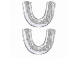 Conjunto de 2 Cabeças Escova Dentes Elétricas em Formato U para Dispositivos Limpeza Automática. GOKOCO