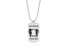 2026-collar De Placa De Perro Hermano Para Hombres Moto Ejército Soldado Hombre Fuerte Bff Joyería De Acero Inoxidable Regalo B