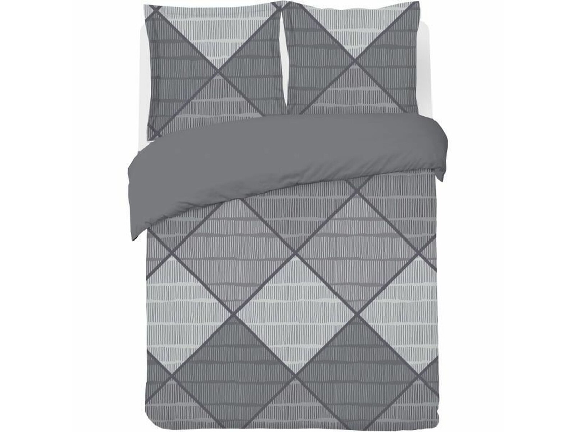 Conjunto de capa de edredom VISION Cinzento