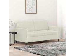 Vidaxl Sofá De 2 Lugares Veludo 140 Cm Cor Creme