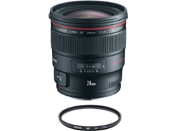 Objetiva CANON EF 24mm F1.4L II USM + HOYA UX UV 77mm Filtro (Encaixe: Canon EF)