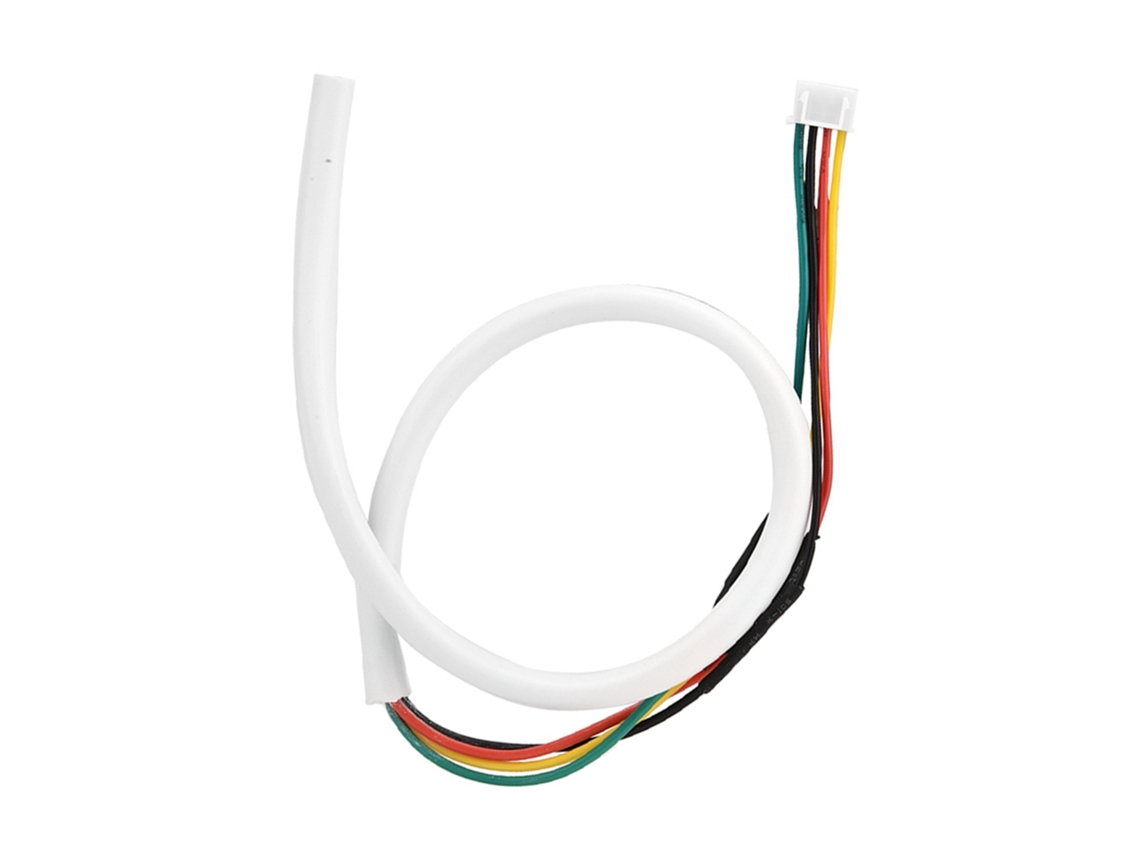 Cabo De Cobre Flexível Redondo Branco 4 Núcleos 0,5mm² Para Sistema De Porteiro Eletrônico Com Vídeo