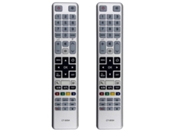 2 Controles Remotos Ct-8054 Para Tv Toshiba Ct8054 55s3653db