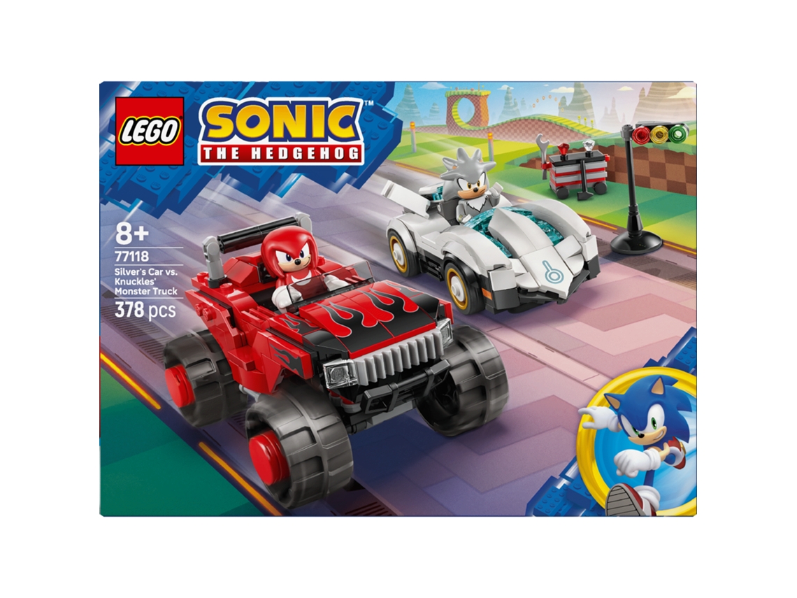 Lego® 77118 Carro Prateado Sônico Vs. Knuckles – Veículos Esmeralda