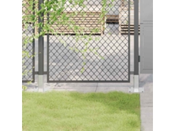 Vidaxl Bases De Poste Quadradas 12 Pcs Prata 46x46 Mm Aço Galvanizado