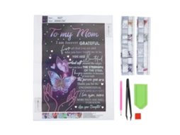Pintura de Diamantes 5d Borboleta Flor Diy Decoração Quarto