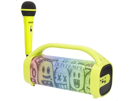Caixa de som de karaokê sem fio Bontempi com microfone