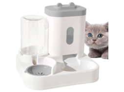 Alimentador Automático Destinado A Animais De Estimação, Handeiu, 2 Tigelas, 1l E 300ml, Destinado A Cães E Gatos
