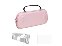 Estojo de Console Jogo Eva para Proteção Total Bolsa Viagem Acessório Rosa GOKOCO