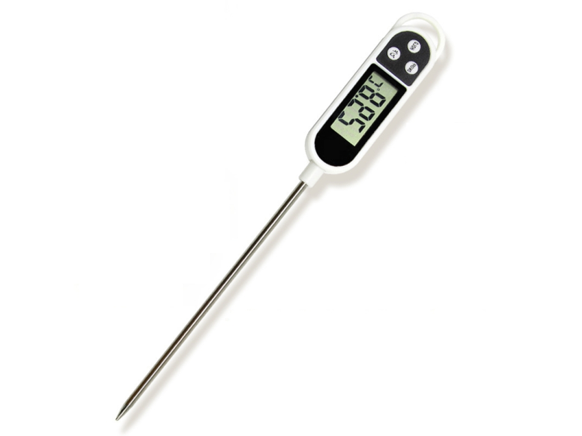 Termômetro Com Sonda De Aço Inoxidável, Digital Que Oferece Tempo Resposta Rápido, Sensibilidade Aprimorada Garante Leituras Preci Aquaforge