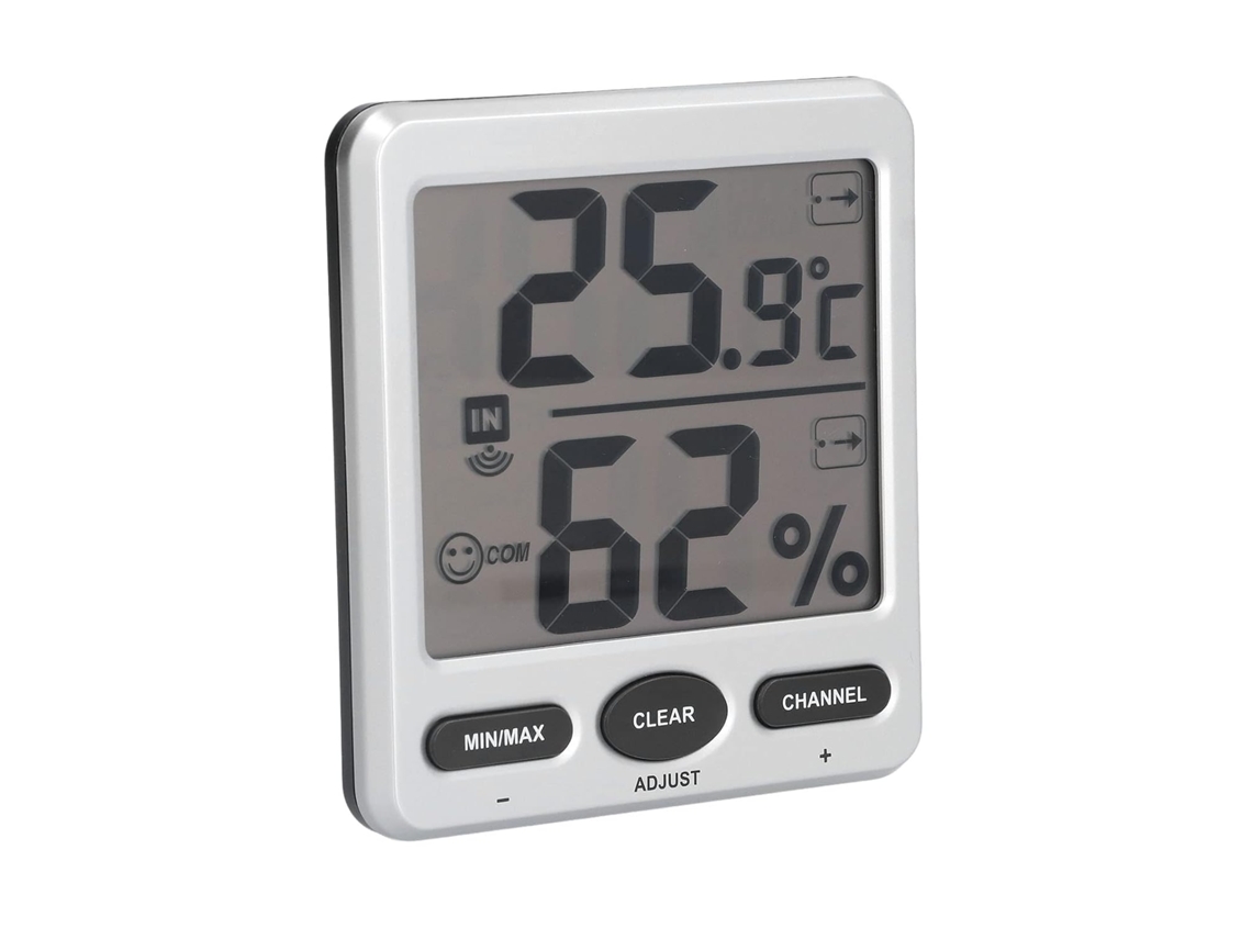 Monitor De Temperatura E Umidade Topincn, Termômetro E Higrômetro Sem Fio, Seis Sensores Adicionais, Console