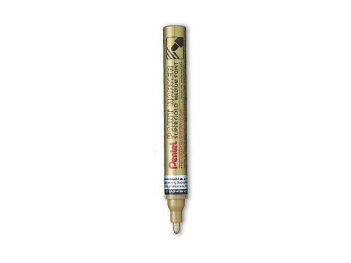 Marcador Permanente Mmp10-X Dourado para Pinturas Decorativas Ponta Média