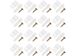 Conjunto De Clipes Suporte Para Espelhos Vaguelly, Design Simples, Cor Aleatória, Vários Estilos, 20 Parafusos De
