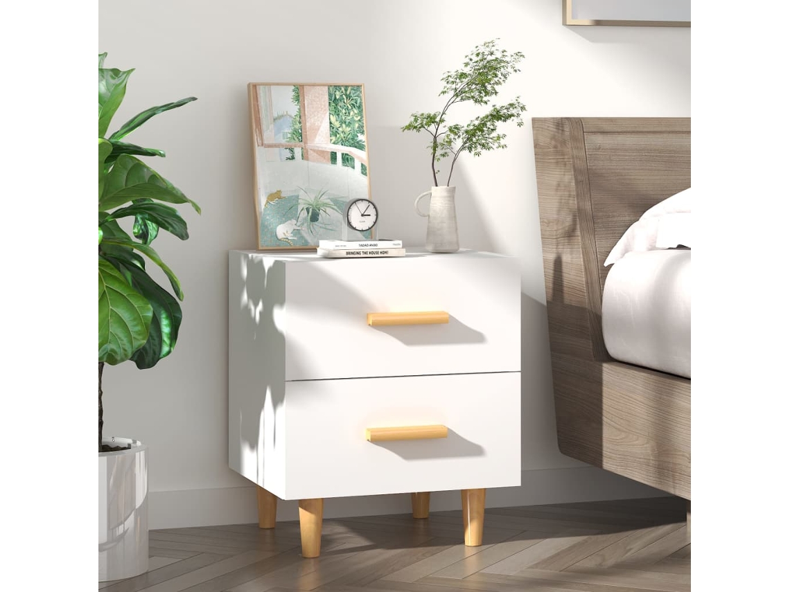 Vidaxl Mesa De Cabeceira 40x35x47,5 Cm Branco