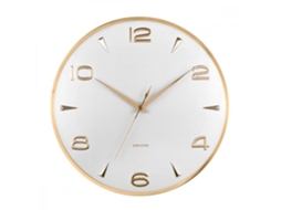 Relógio de Parede Sienna Glow D40Cm Hora Presente Branco PRESENT TIME