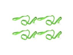 Cordões elásticos AQUAFORGE para remo de caiaque, 4 unidades, verde