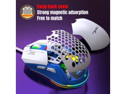 Mouse Gamer Com Fio Hxsj X300 6 Velocidades Ajustáveis Rgb Ergonomico Para Pc
