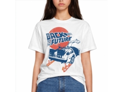 Rockinstone Back To The Future Movie White Adult T-shirt Size:m