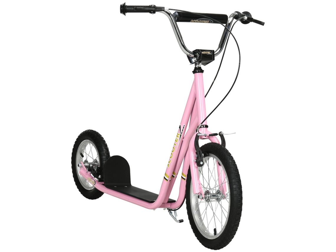 Patinete Infantil Com Pneus Pneumáticos E Freio De Mão,patinete De Impulso Ajustável Em Altura De 16 Polegadas Para Meninos E Meninas A Partir