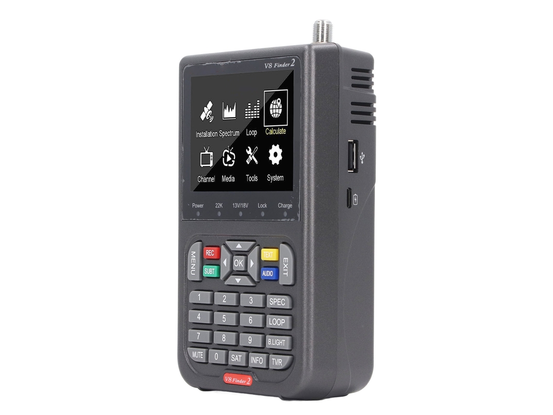 Buscador Satélite Digital, Tela Lcd, Portátil, Mediador Sinal Bateria Integrada