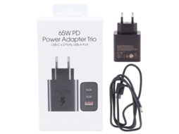 Adaptador de Energia Pd65w LAXISCREED 3 Portas Carregamento Rápido