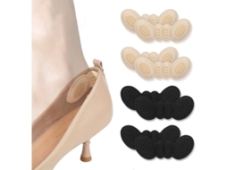 Grips para Calcanhar, Almofadas de Calcanhar, Inserções Ajustáveis para Sapatos Soltos (2 Finos + 2 Grossos)