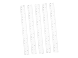 Conjunto De 5 Réguas Plástico Transparente Artibetter Para Estudantes, Réguas De Medição Em Centímetros, Material De