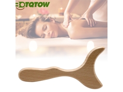 1 Pequena Ferramenta De Massagem Gua Sha De Madeira