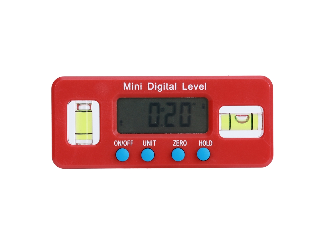 Ferramenta de Medição Eletrônica Nível Digital YURU Portátil com Base Magnética 100mm