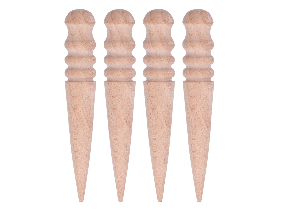 Ferramenta De Polimento De Borda De Couro Edge Slicker De Hayo Cônico Com 4 Sulcos Para Polimento Diy E Brilho De Bordas