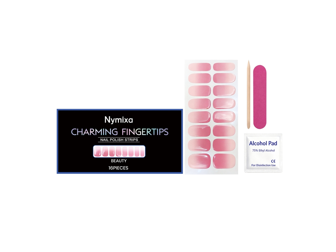 Adesivos de Unha Gel Macio Rosa Doce